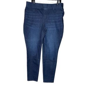 Talbots Women's Pull-On Jegging Size 14 Blue High Rise Denim Pants